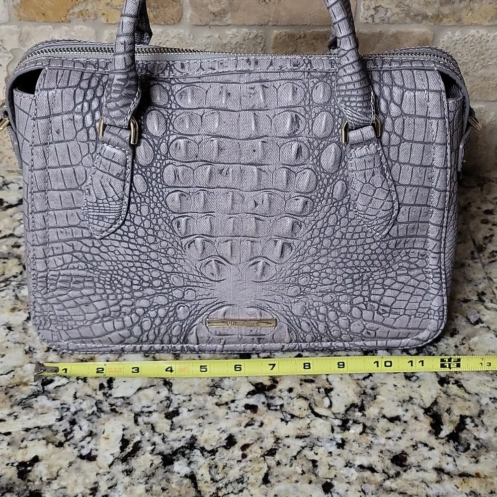 Brahmin Micaela Grey Tetra Satchel - Picture 3 of 16